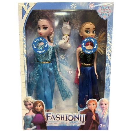 ZESTAW LALKA FROZEN Z MUZYKĄ