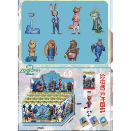 LOSOWA SASZETKI FIGURKI + KARTA ZOOTOPIA 2 10CM