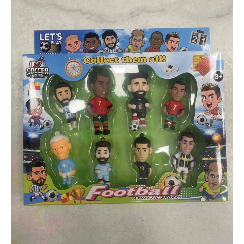 ZESTAW 8SZT FIGURKI PIŁKARSKIE FOOTBALL STARS