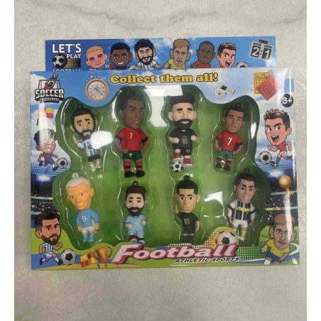 ZESTAW 8SZT FIGURKI PIŁKARSKIE FOOTBALL STARS