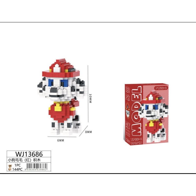 KLOCKI 389PCS PSI PATROL