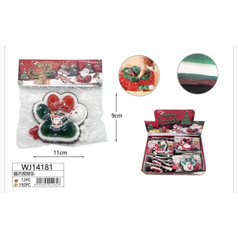 SQUISHY GNIOTKI ŁAPKI ŚWIĄTECZNY