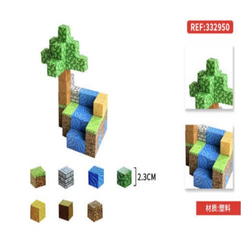 KLOCKI 50A MAGNETYCZNE MINECRAFT