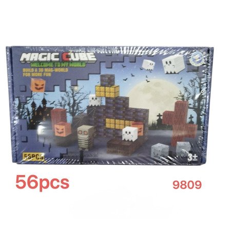 KLOCKI 56PCS MAGNETYCZNE MINECRAFT