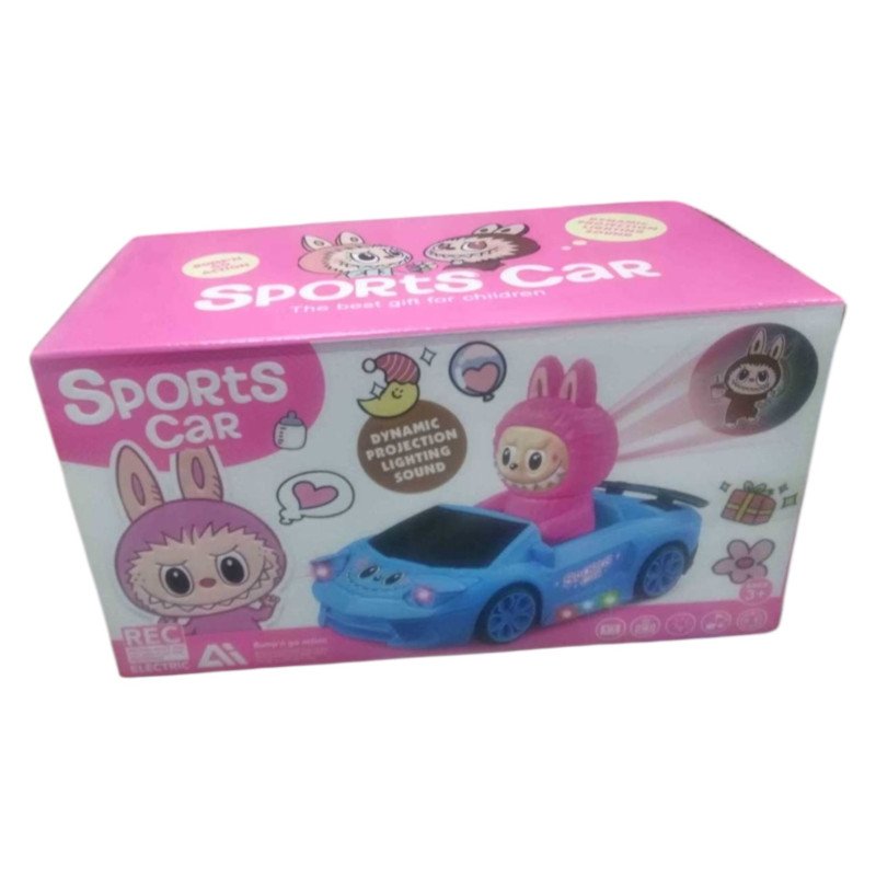AUTO SPORT CAR LABUBU Z DŹWIĘKIEM LED