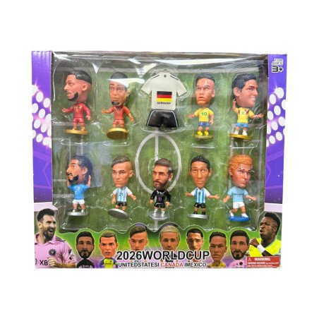 ZESTAW 10SZT FIGURKI PIŁKARSKIE 2026 WORLD CUP