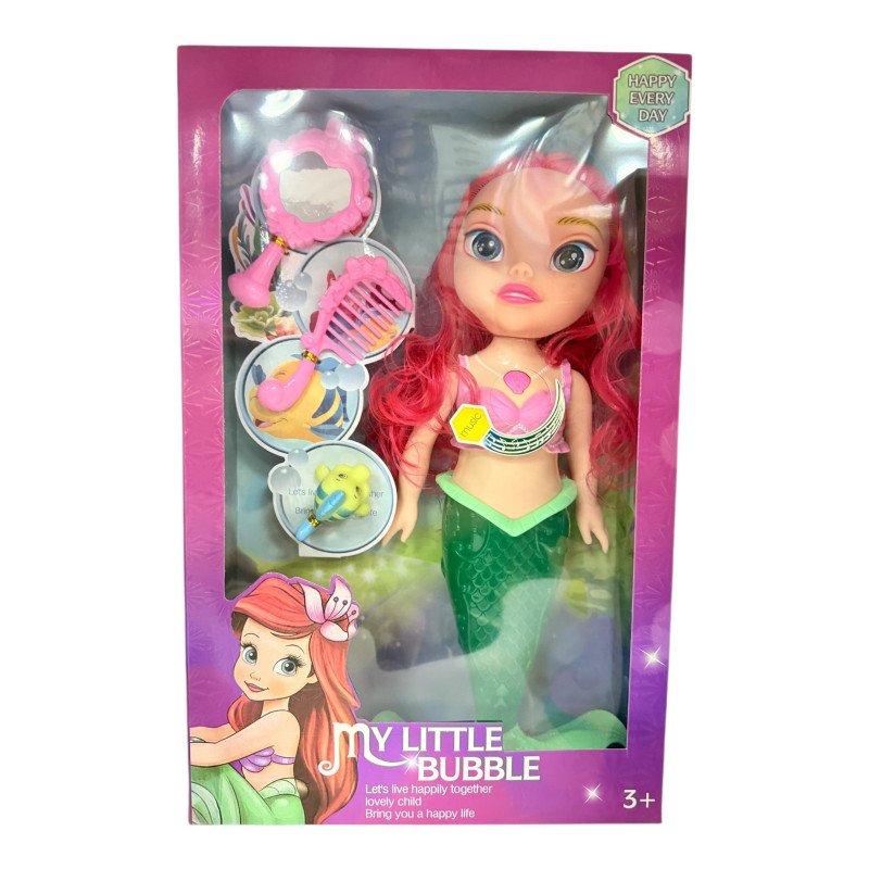 LALKA SYRENA Z DŹWIĘKIEM MY LITTLE BUBBLE