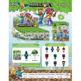 LOSWA FIGURKA MINECRAFT Z PARASOL W PUDEŁKO