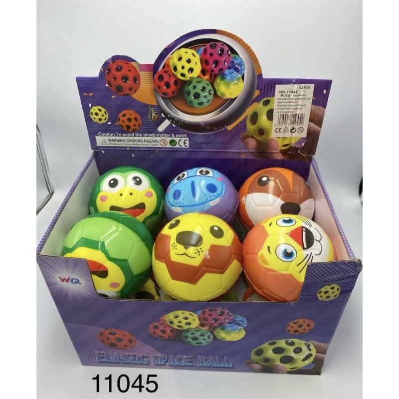 PIŁKA KOSMICZNA ANIMAL BOUNCY BALL