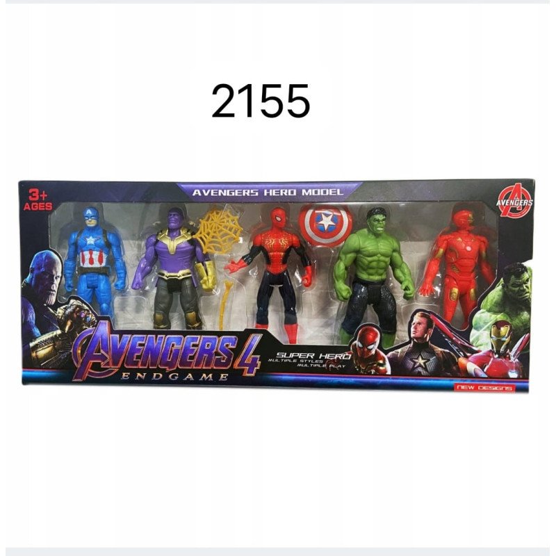 ZESTAW 5SZT FIGURKI AVENGERS 4