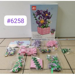 KLOCKI KWIATY 9113 583PCS FLOWERS STUDIO