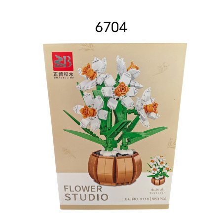 KLOCKI KWIATY 9116 550PCS FLOWERS STUDIO