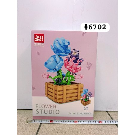KLOCKI KWIATY 9109 550PCS FLOWERS STUDIO