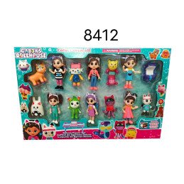 DUŻY ZESTAW 14SZT FIGURKI GABBY'S DOLLHOUSE