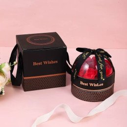 FLOWER BOX RÓŻE MYDLANE KWIATY 9SZT BUKIET W PUDEŁKO