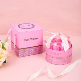 FLOWER BOX RÓŻE MYDLANE KWIATY 9SZT BUKIET W PUDEŁKO