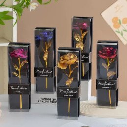 WIECZNA RÓŻA Z LED NA PREZENT