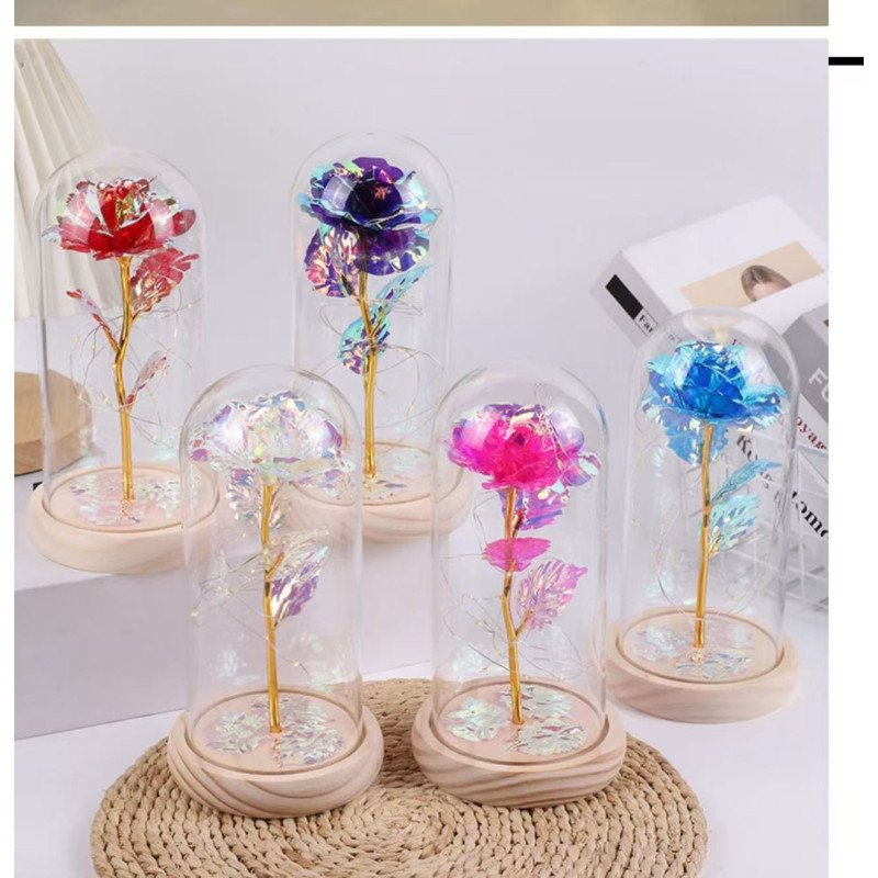 WIECZNA RÓŻA LED W PUDEŁKO NA PREZENT