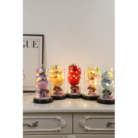 WIECZNA RÓŻA LED W PUDEŁKO NA PREZENT