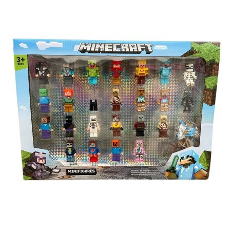 ZESTAW 24SZT FIGURKI MINECRAFT