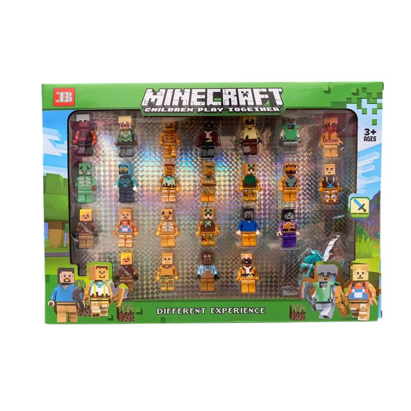 ZESTAW 24SZT FIGURKI MINECRAFT