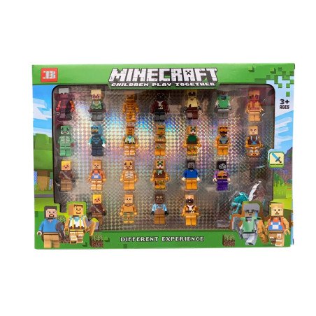 ZESTAW 24SZT FIGURKI MINECRAFT