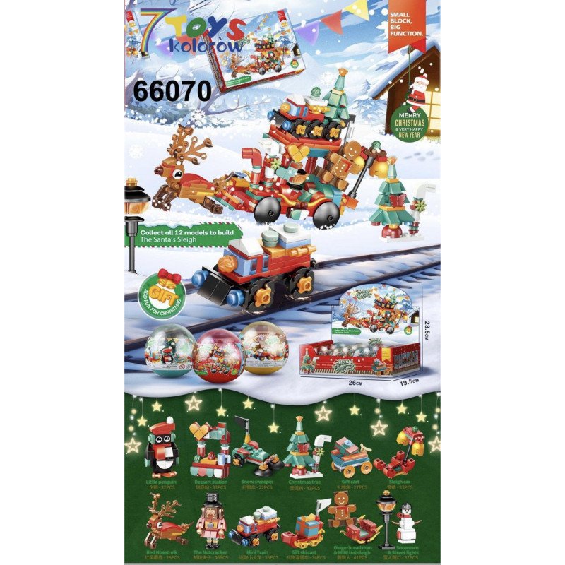 KLOCKI MINI ŚWIĄTECZNE