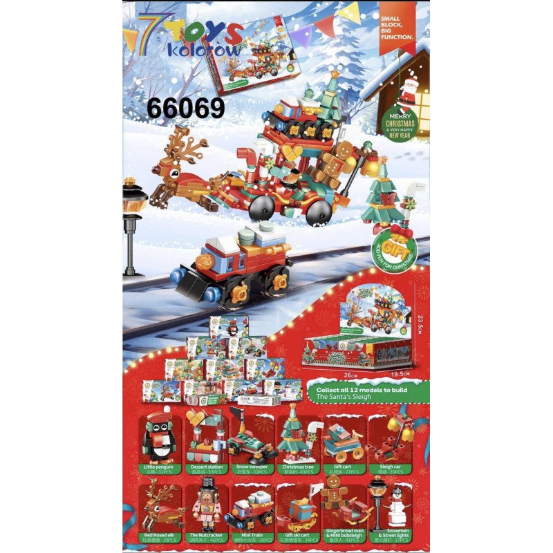 KLOCKI MINI ŚWIĄTECZNE