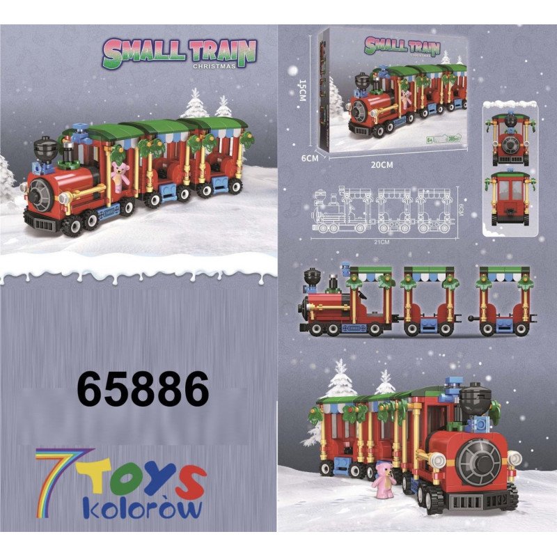 KLOCKI SWIĄTECZNE SMALL TRAIN