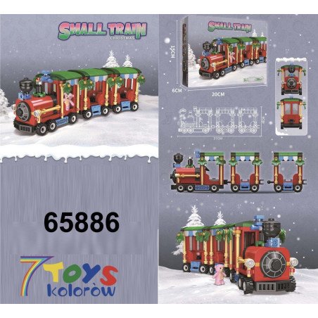 KLOCKI SWIĄTECZNE SMALL TRAIN