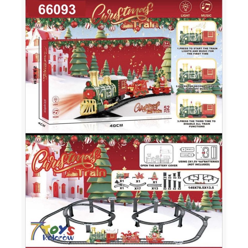 TOR ZABAWKOWY CHRISTMAS TRAIN