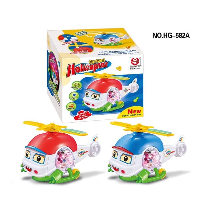 HELIKOPTER ZABAWKA KTÓRY ŚWIECI JEŹDZI GRA MELODIE