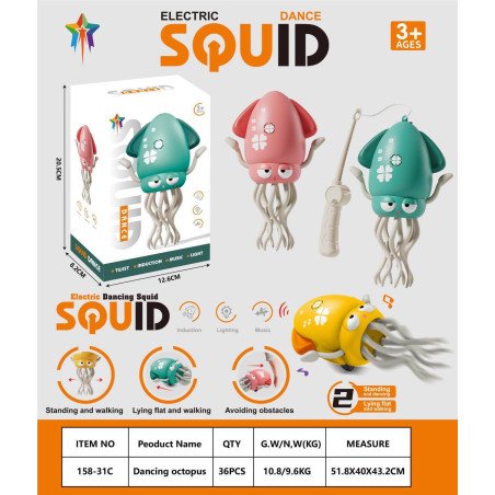 TANCZER OŚMIORNICA ELEKTRONICZNY ZWIERZAK