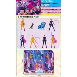 ZESTAW 8SZT FIGURKI K-POP DEMON HUNTERS