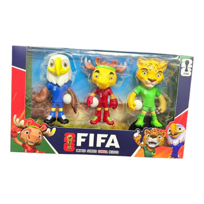 ZESTAW 3SZT FIGURKI PIŁKARSKIE SOCCER CHAMPIONSHIP FIFA