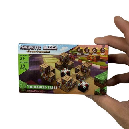 KLOCKI MAGNETYCZNE 18SZT MINECRAFT
