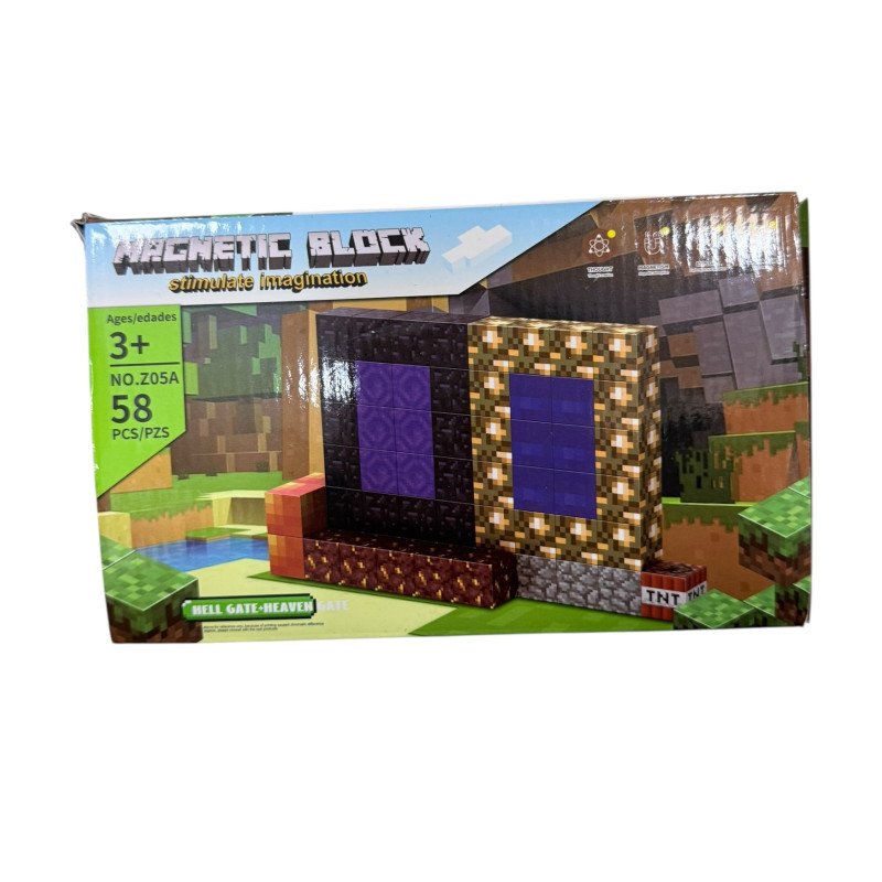 KLOCKI MAGNETYCZNE 58SZT MINECRAFT