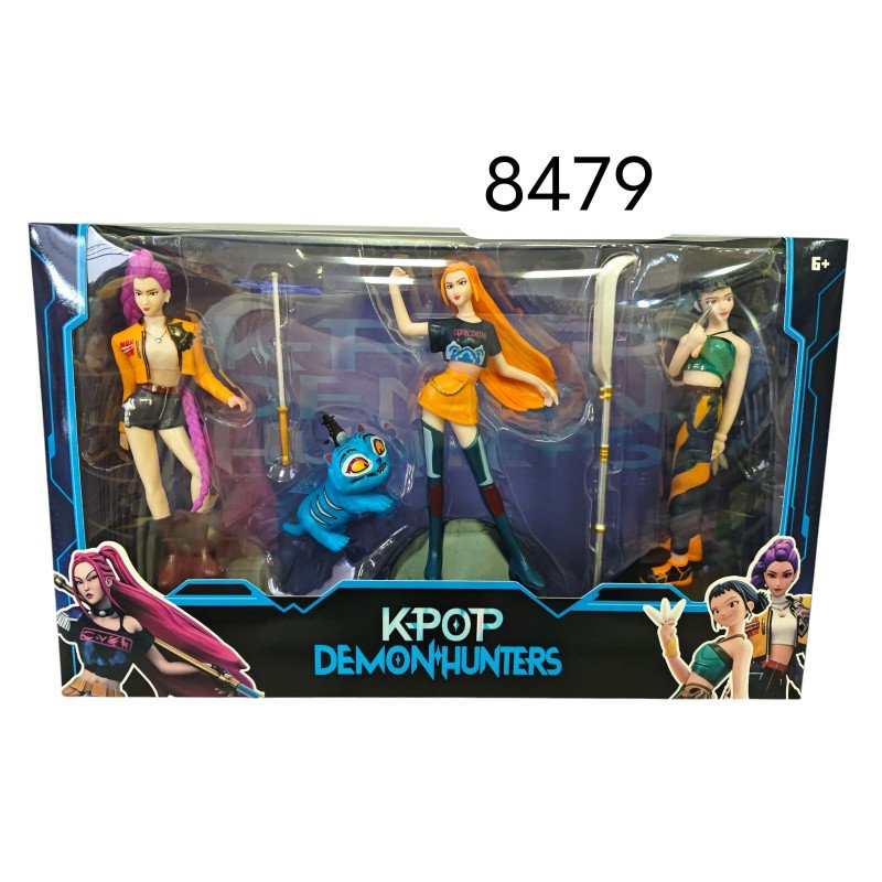 DUŻY ZESTAW FIGURKI 4SZT K-POP DEMON HUNTERS