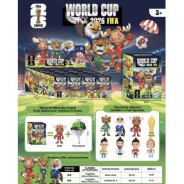 PIŁKARSKIE  WORLD CUP 2026 FIFA FIGURKI  + PARASOL