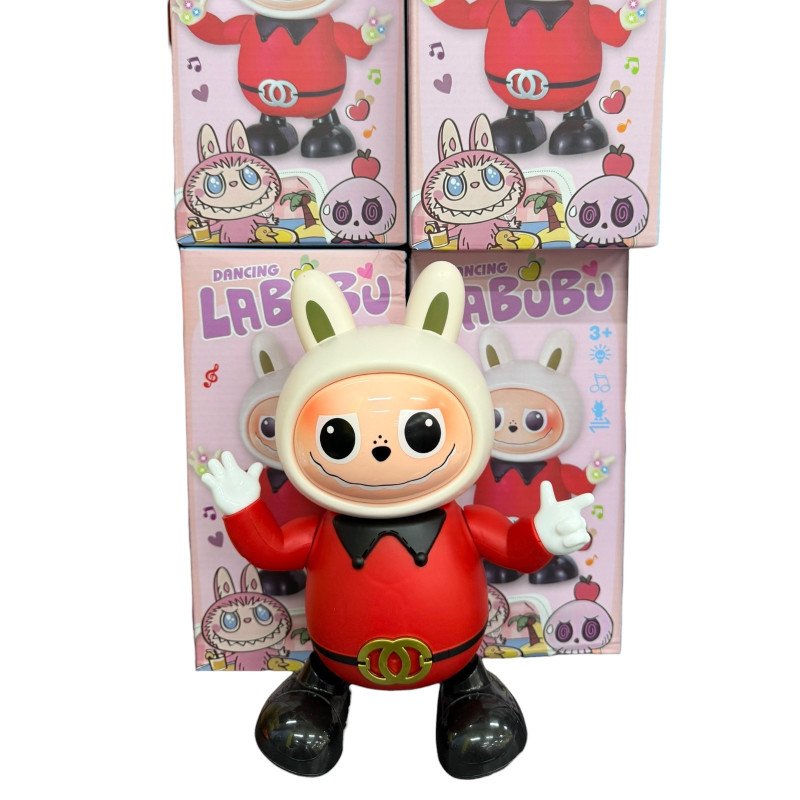 INTERAKTYWNY LABUBU CHODZI GRA MUZYKA MELODIA TAŃCZY ŚWIECI