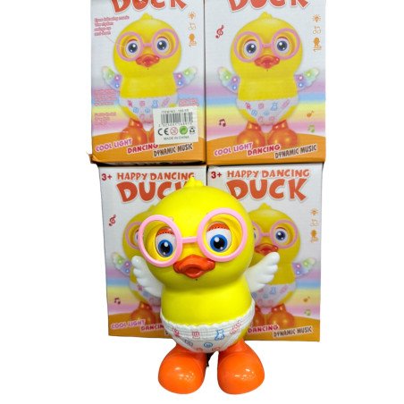 INTERAKTYWNY KACZKA CHODZI GRA MUZYKA MELODIA TAŃCZY ŚWIECI