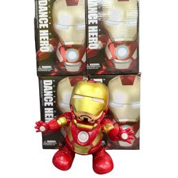 INTERAKTYWNY IRON MAN CHODZI GRA MUZYKA MELODIA TAŃCZY ŚWIECI