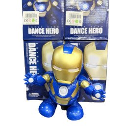 INTERAKTYWNY IRON MAN CHODZI GRA MUZYKA MELODIA TAŃCZY ŚWIECI