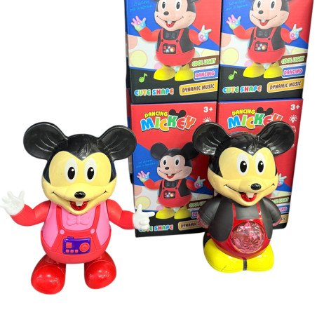 INTERAKTYWNY MICKEY MOUSE CHODZI GRA MUZYKA MELODIA TAŃCZY ŚWIECI