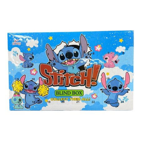 24SZT FIGURKI BRELOK STITCH KALENDARZ ZESTAW