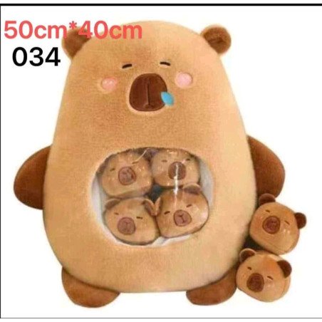 PODUSZKA MASKOTKA SNACK KAPIBARA 50*40CM