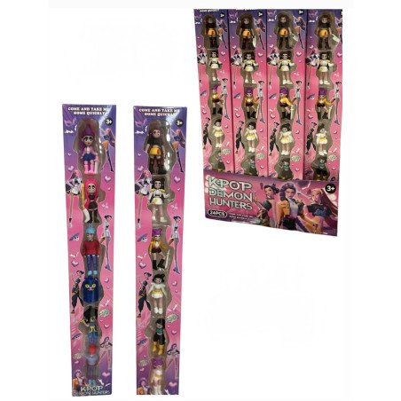 ZESTAW 6SZT FIGURKI K-POP DEMON HUNTERS
