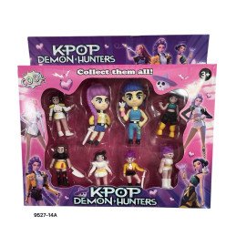 ZESTAW 8SZT FIGURKI K-POP DEMON HUNTERS