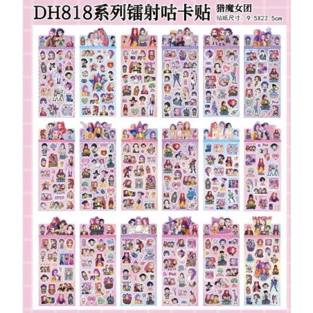 K-POP HOLOGRAFICZNE NAKLEJKI DIY