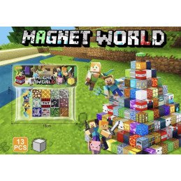 KLOCKI MAGNETYCZNE 13PCS MINECRAFT